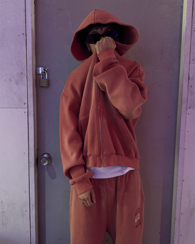 THERMAL ZIPUP (SUNSET PINK) | WithoutAdore